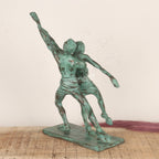 Brass Dancing Couple Sculpture