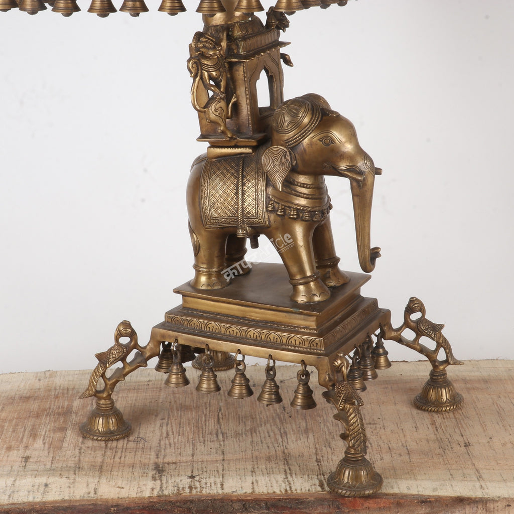 Brass Elephant Table Décor – Royal Elegance with Traditional Charm