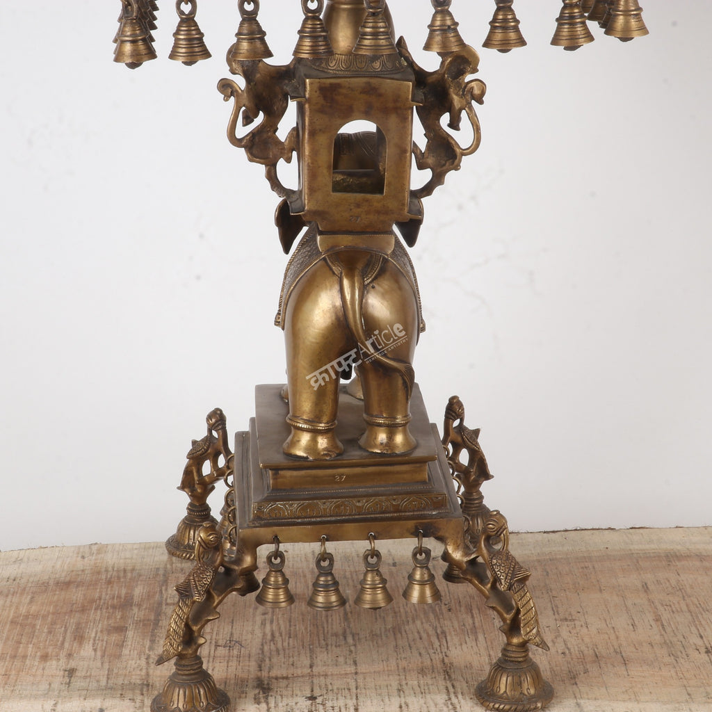 Brass Elephant Table Décor – Royal Elegance with Traditional Charm