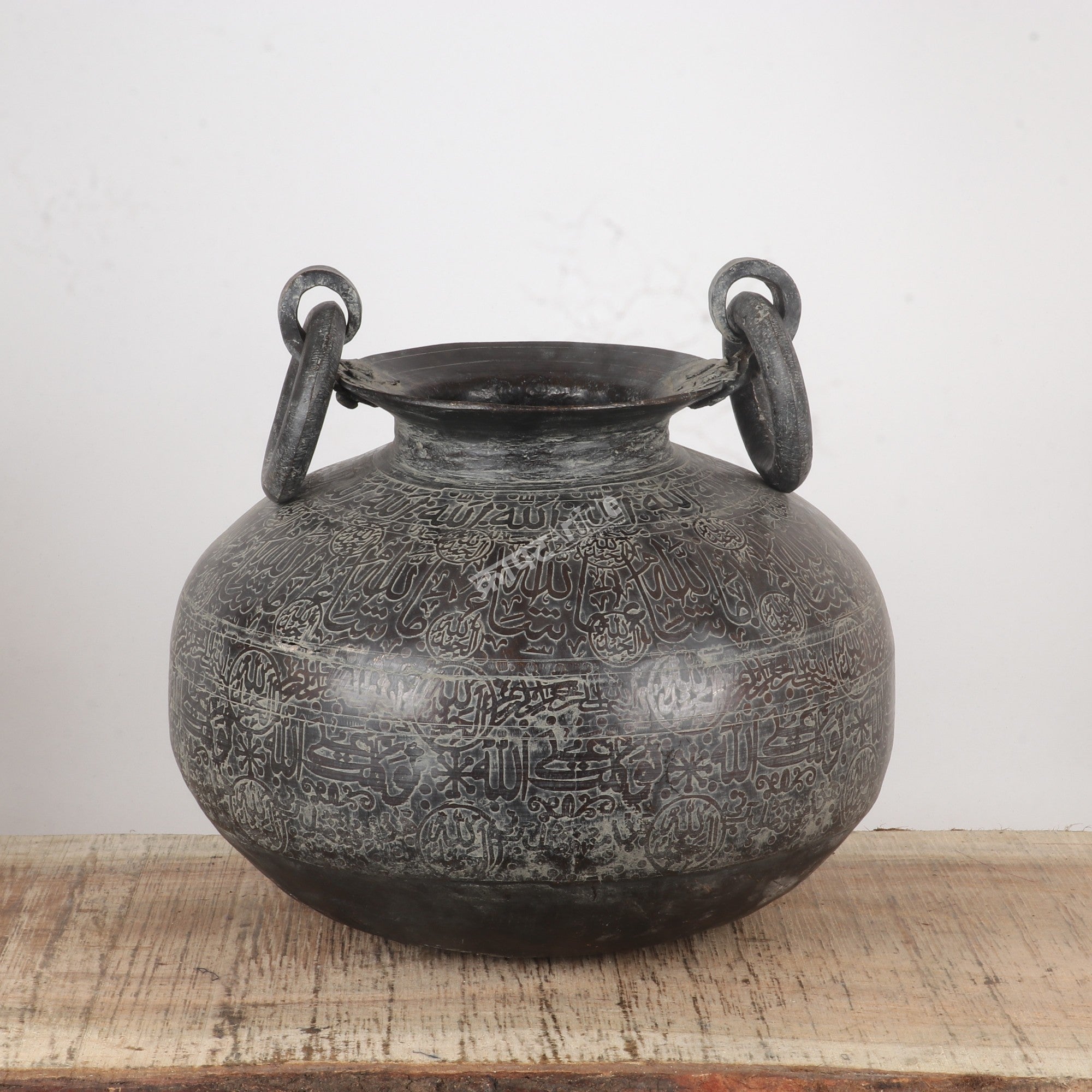 Brass Handcrafted Decorative Planter Vintage Black