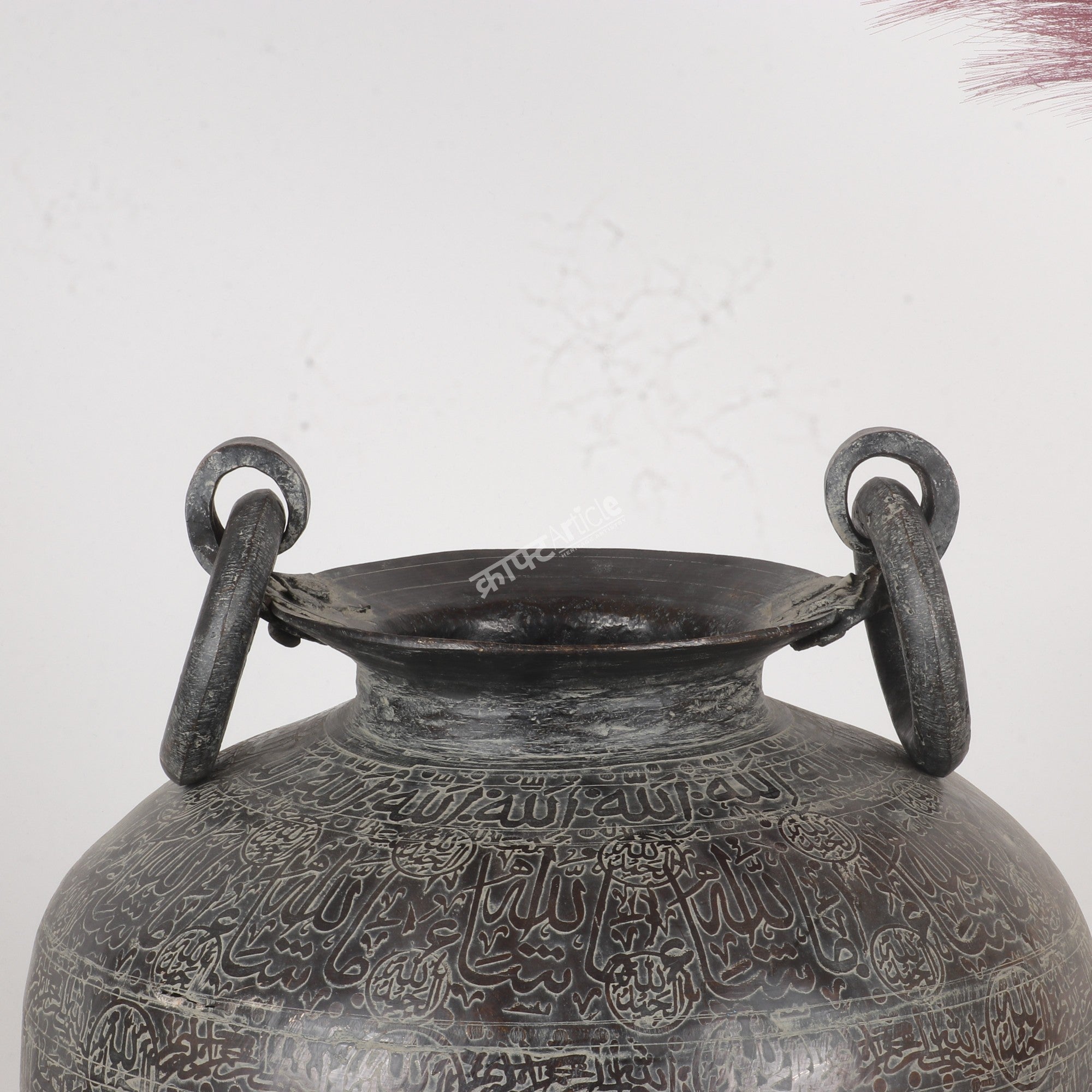 Brass Handcrafted Decorative Planter Vintage Black