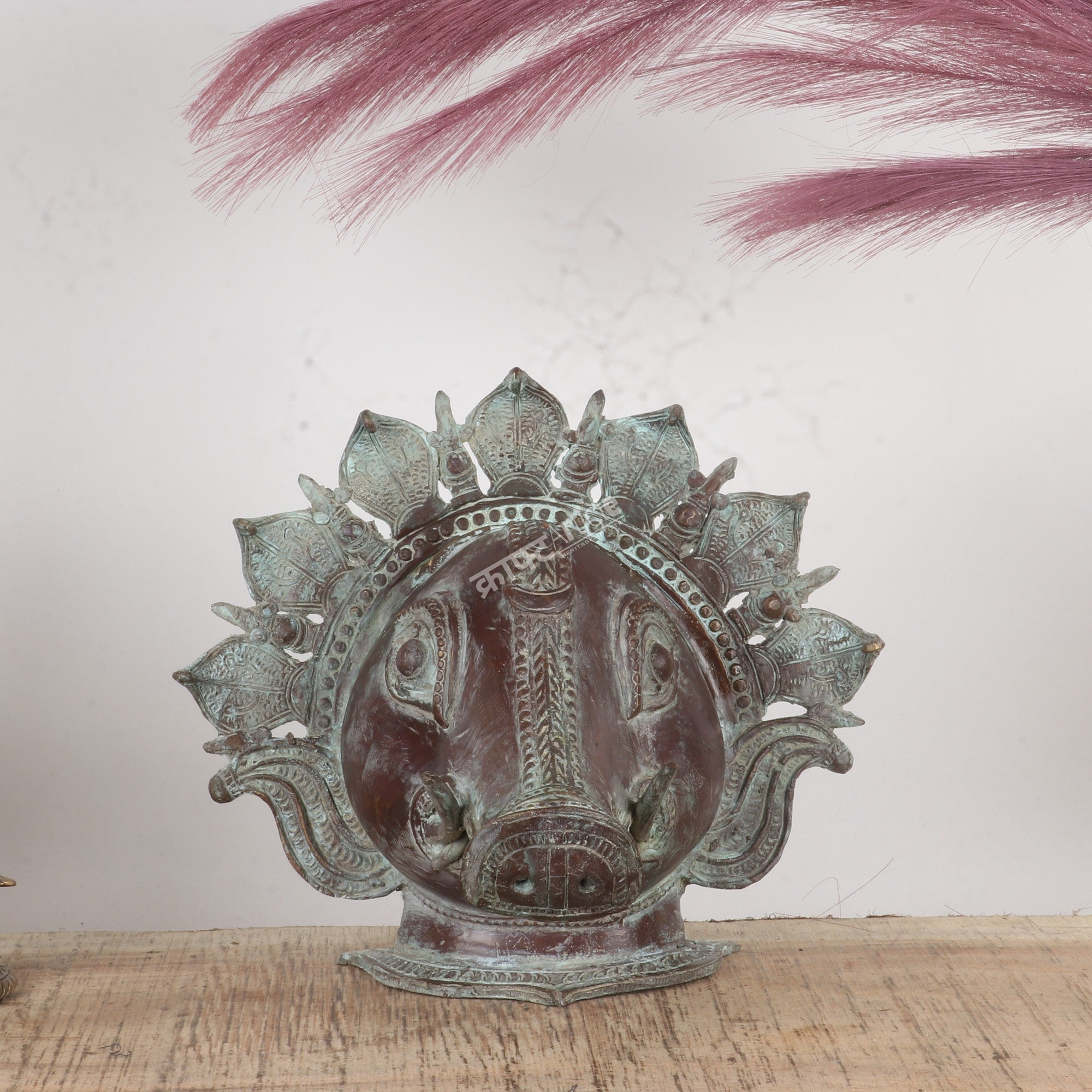 Brass Varaha Mask – Wall Hanging & Table Décor Accent