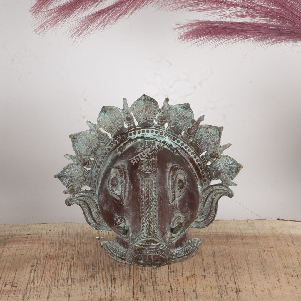 Brass Varaha Mask – Wall Hanging & Table Décor Accent