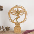 Brass Lord Shiva Natraj Sculpture – Cosmic Dance of Creation