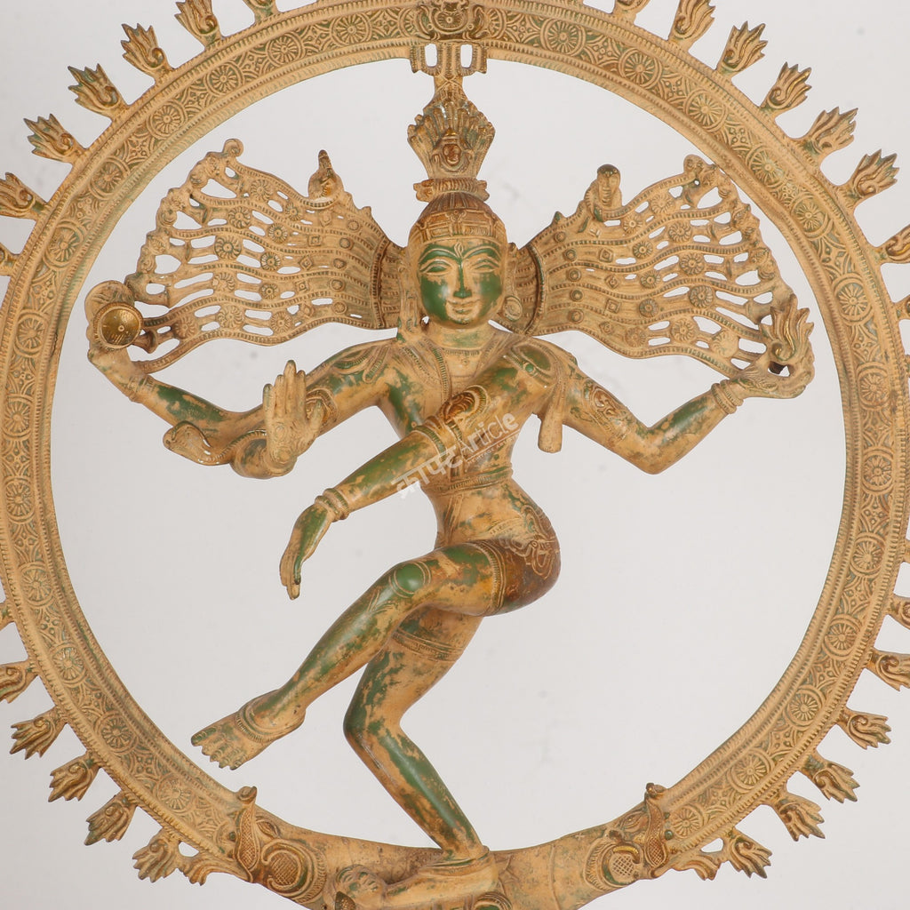 Brass Lord Shiva Natraj Sculpture – Cosmic Dance of Creation