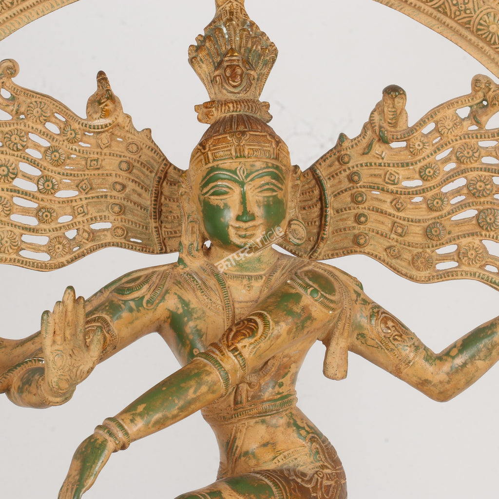 Brass Lord Shiva Natraj Sculpture – Cosmic Dance of Creation