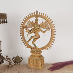 Brass Lord Shiva Natraj Sculpture – Cosmic Dance of Creation