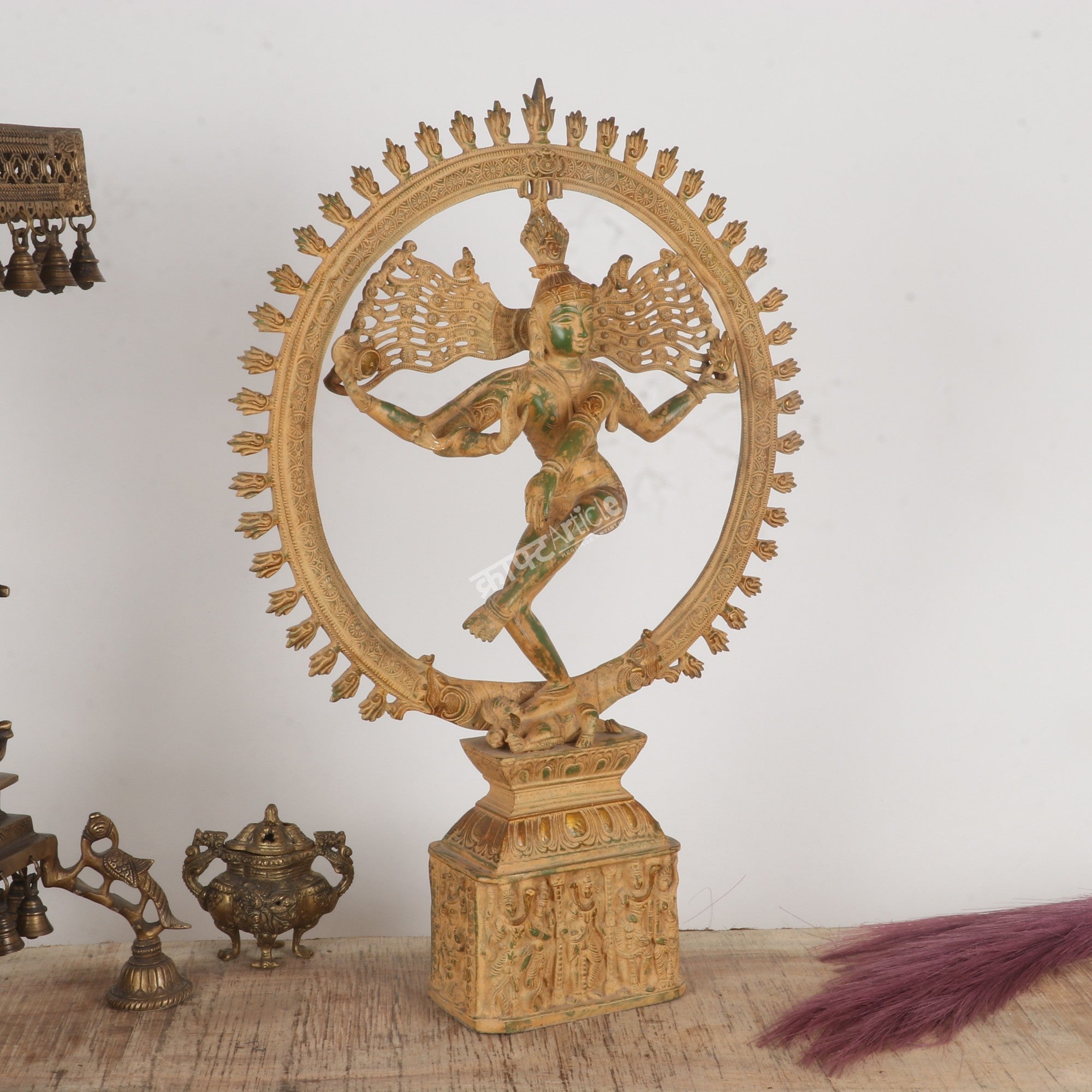 Brass Lord Shiva Natraj Sculpture – Cosmic Dance of Creation