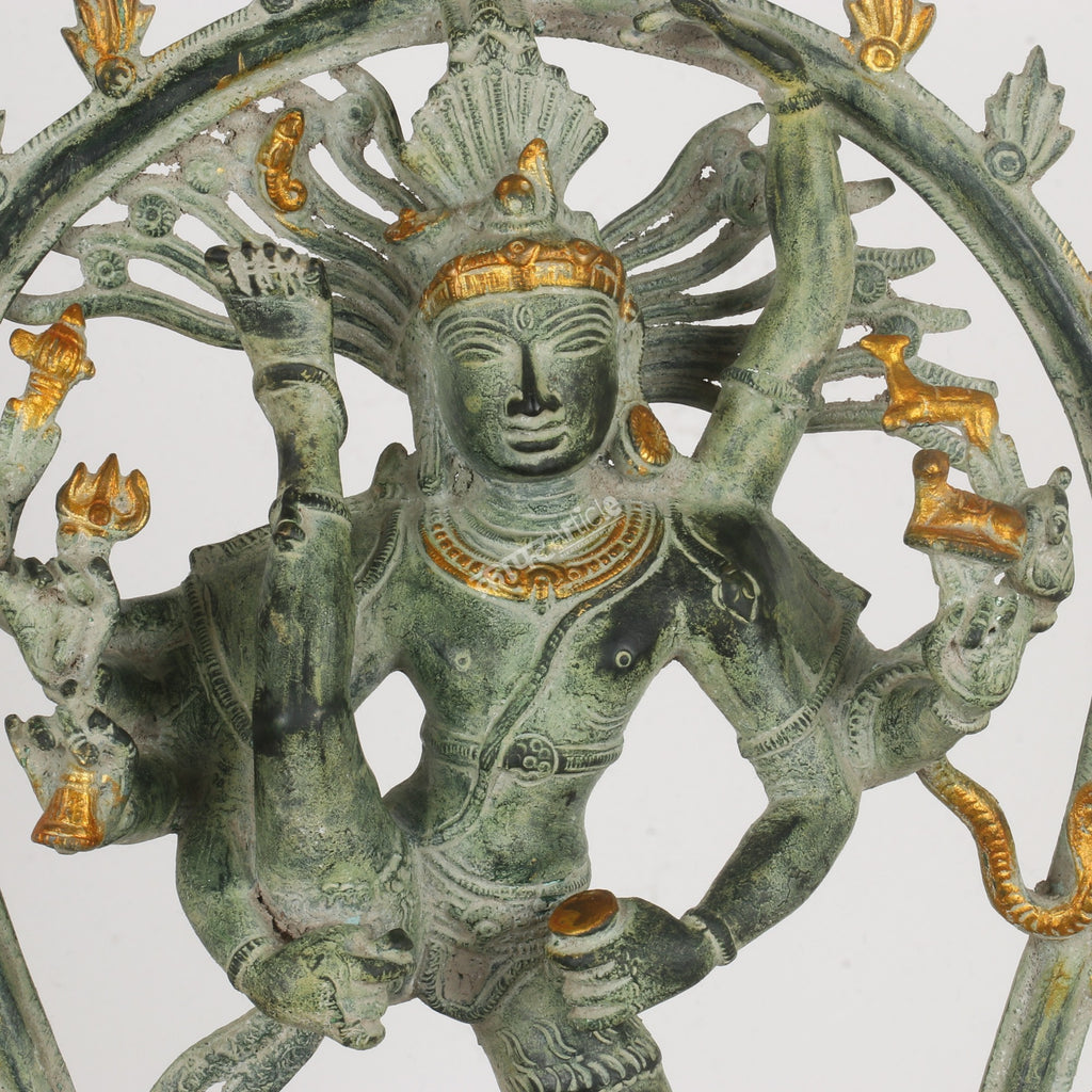Brass Lord Shiva Natraj Statue – Cosmic Dance of Creation