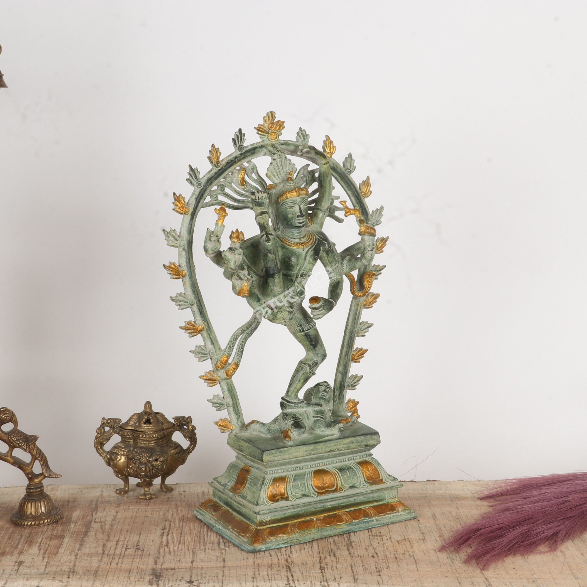 Brass Lord Shiva Natraj Statue – Cosmic Dance of Creation