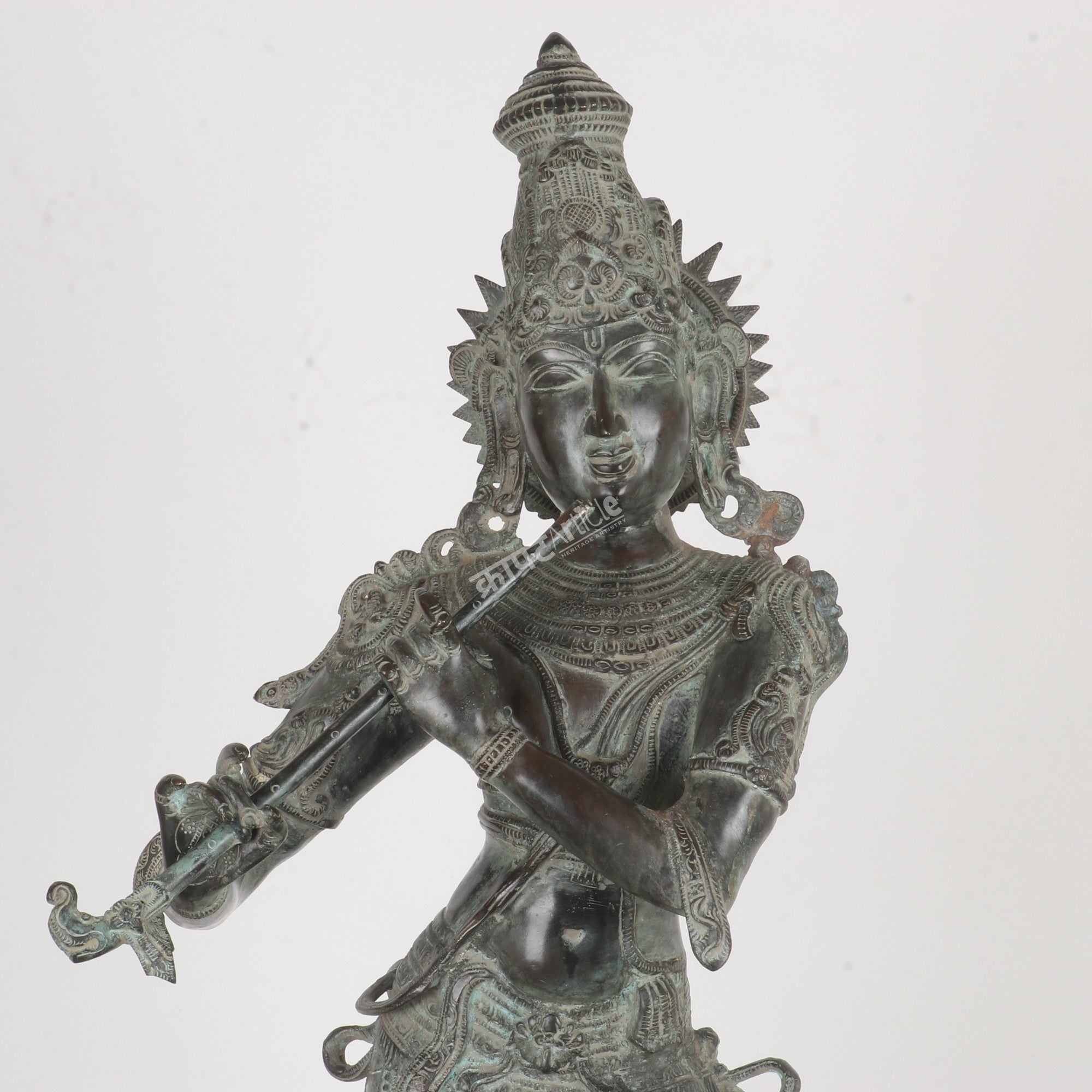 Brass Lord Krishna Statue