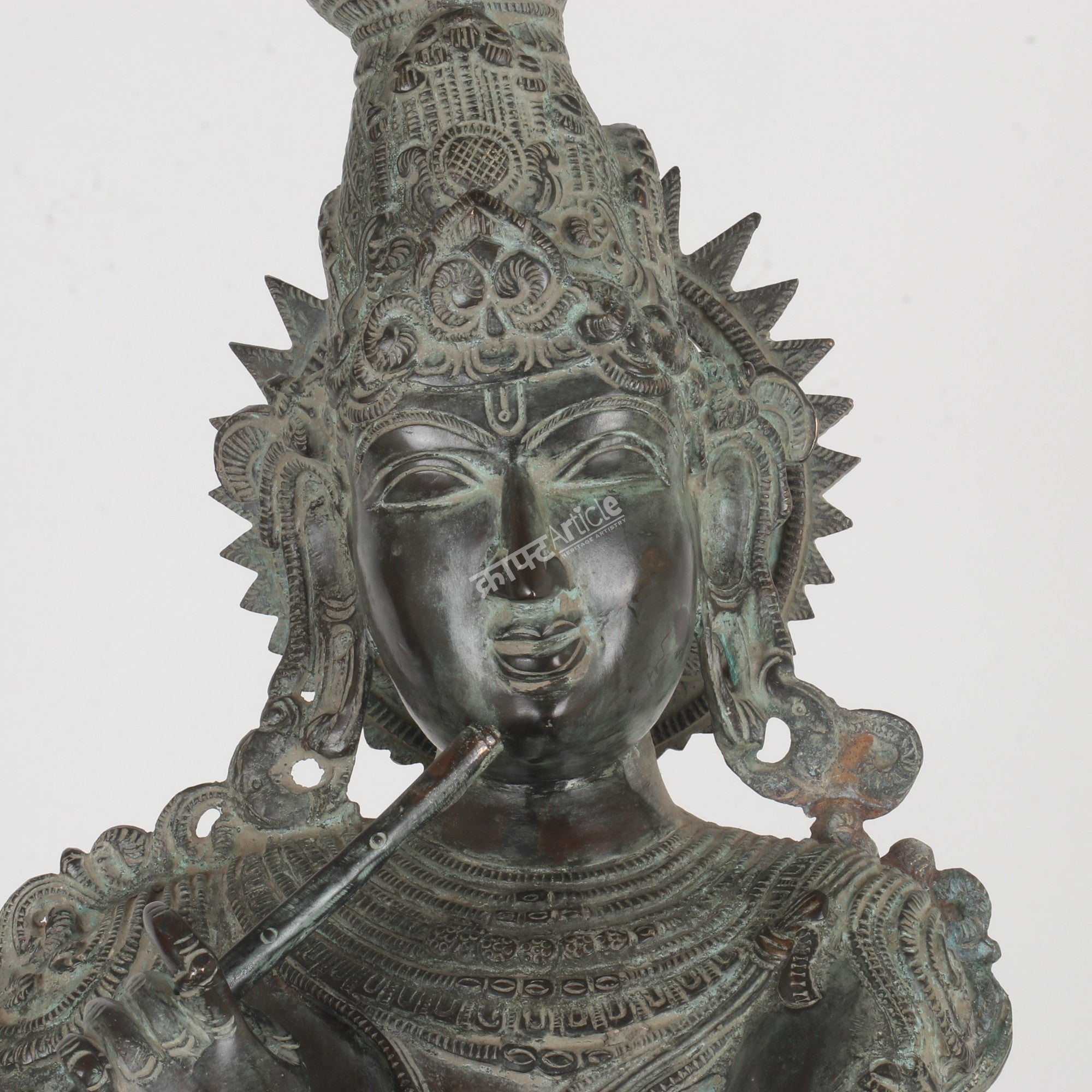 Brass Lord Krishna Statue