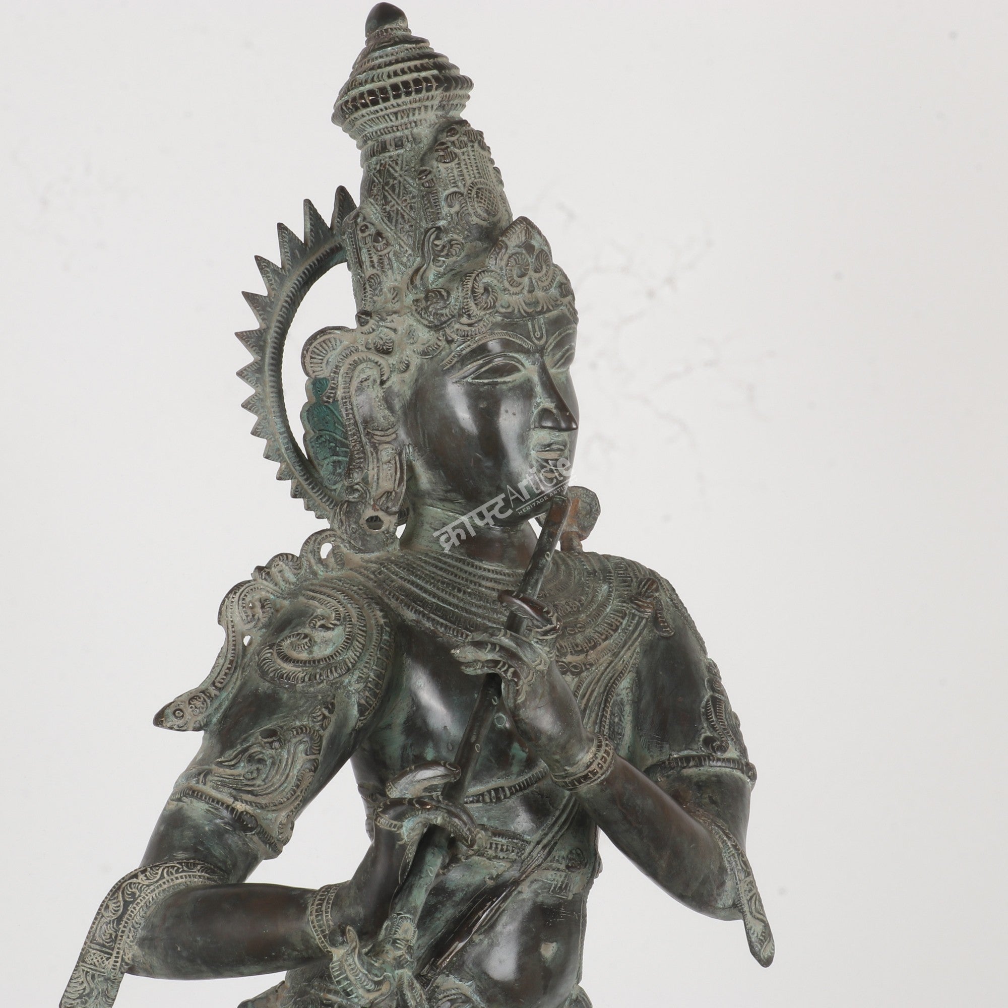 Brass Lord Krishna Statue