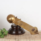 Pooja Spoon with Nandi & Shiva Lingam – Sacred Brass Ritual Ladle