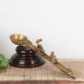 Brass Pooja Spoon with Nandi & Shiva Lingam