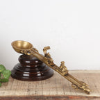 Brass Pooja Spoon with Nandi & Shiva Lingam