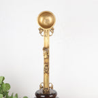 Brass Pooja Spoon with Nandi & Shiva Lingam