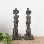 Brass Mythical Yali Sculptures – Pair