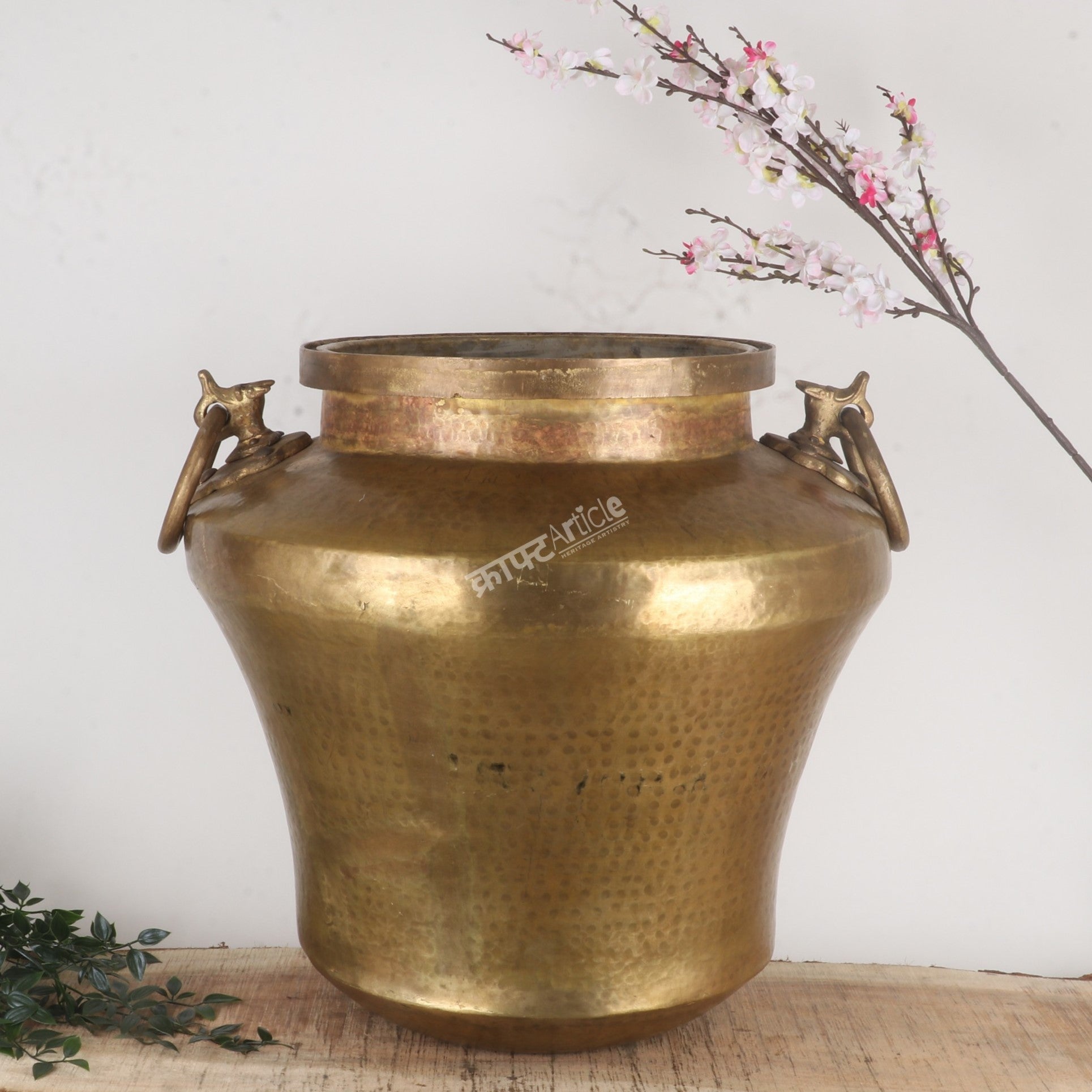 Handcrafted Heritage Brass Planter