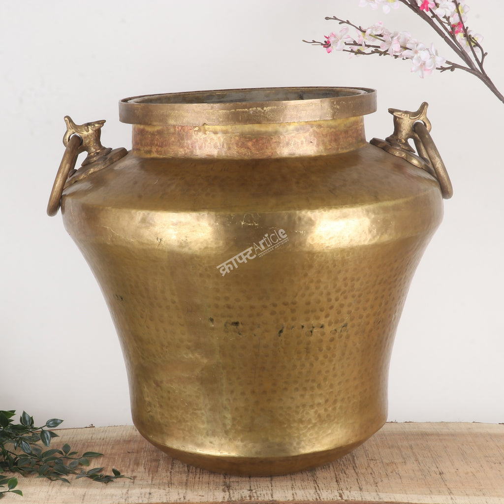 Handcrafted Heritage Brass Planter