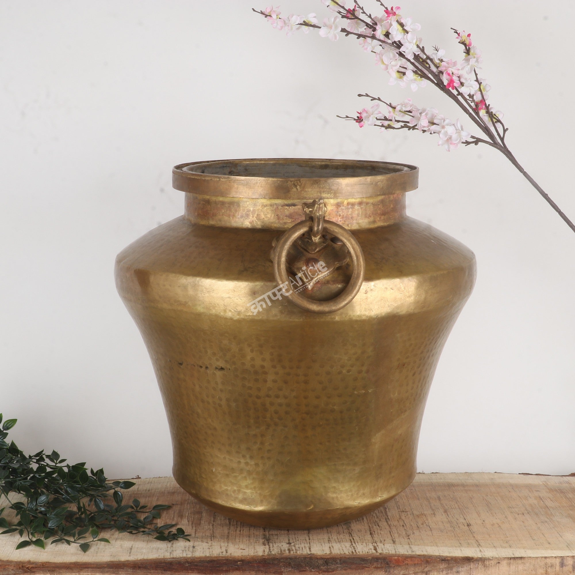 Handcrafted Heritage Brass Planter