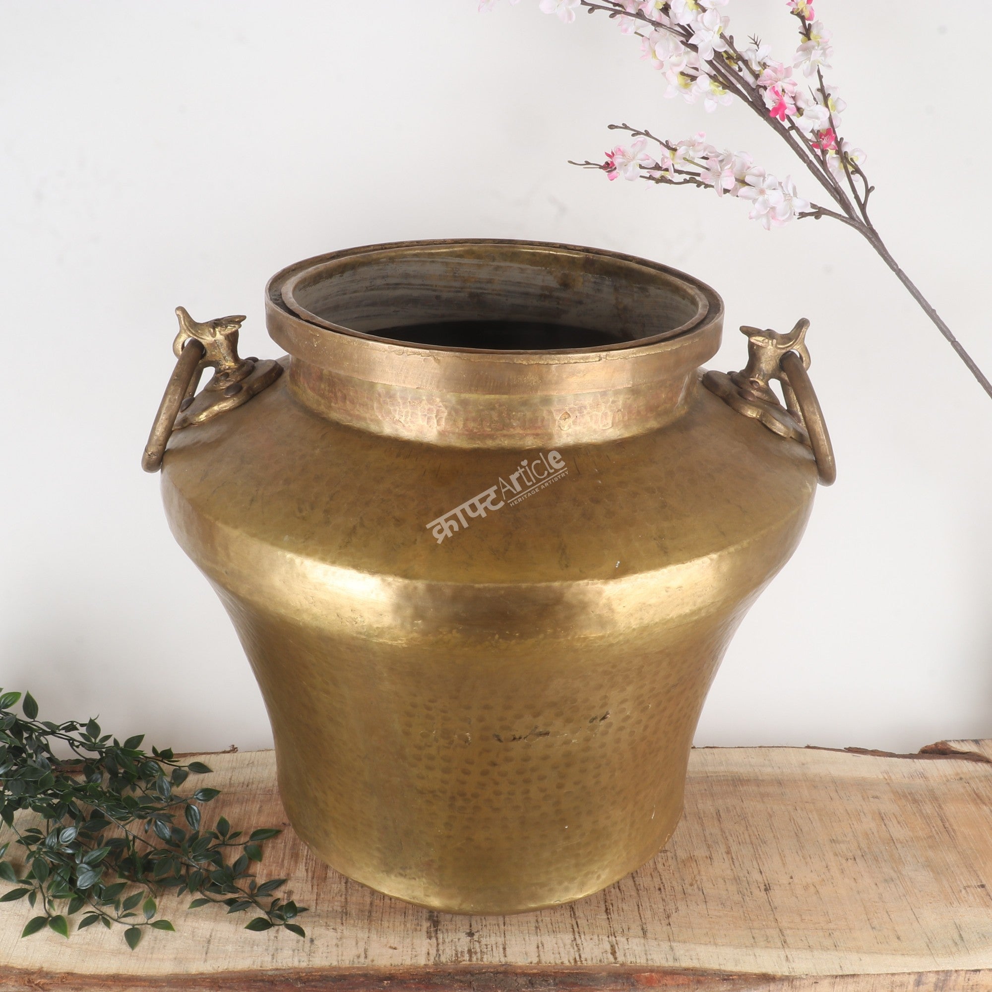 Handcrafted Heritage Brass Planter