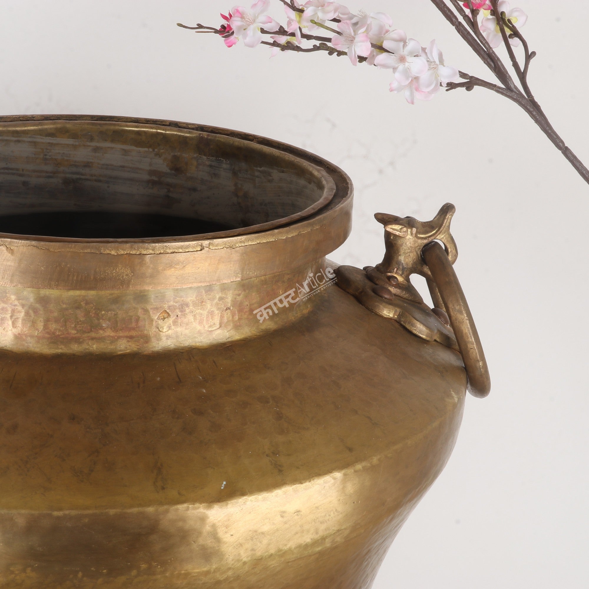 Handcrafted Heritage Brass Planter