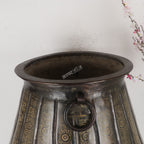 Vintage Handcrafted Brass Large Planter