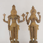 Brass Lord Vishnu Lakshmi Sculpture