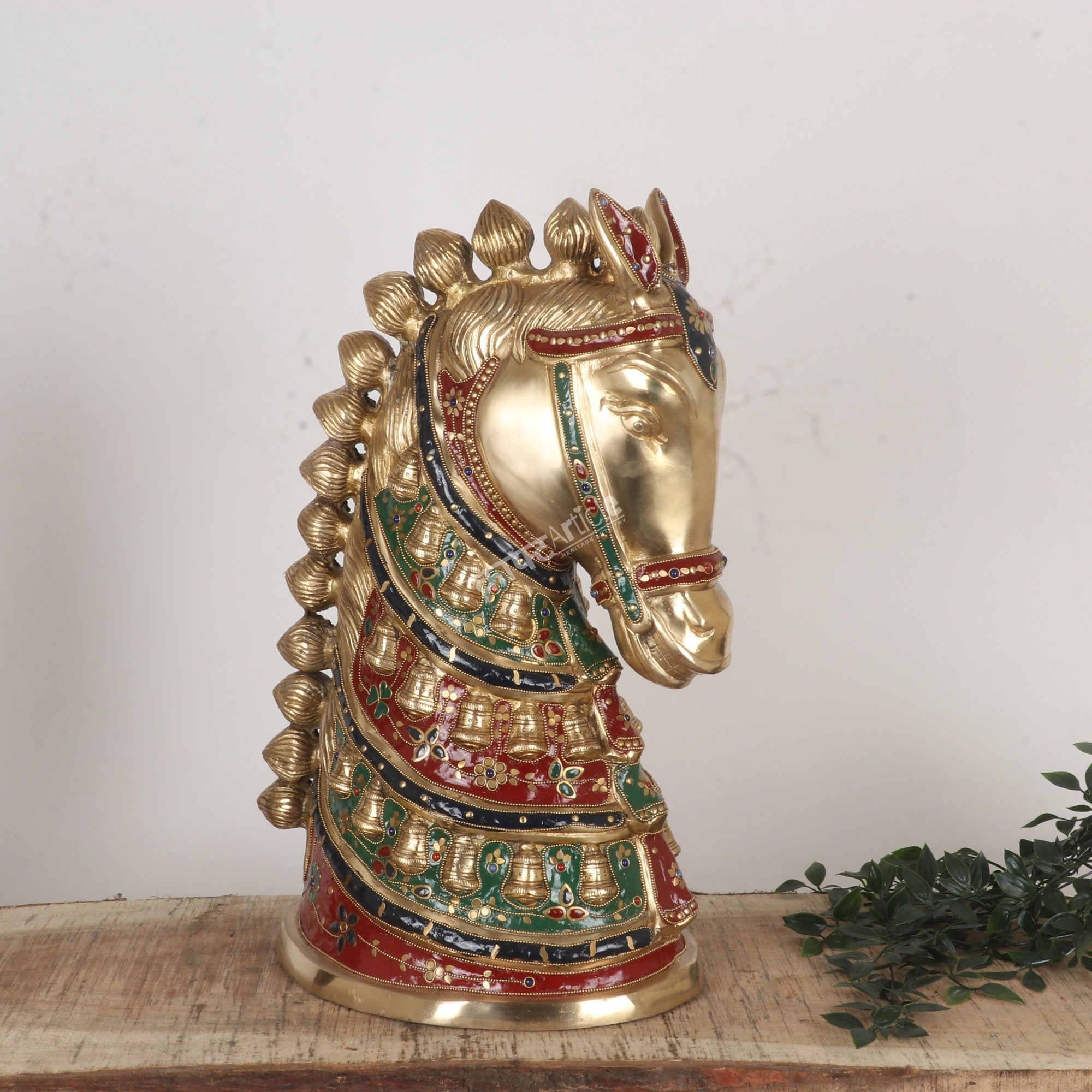 Decorative Brass Royal Head Figurine