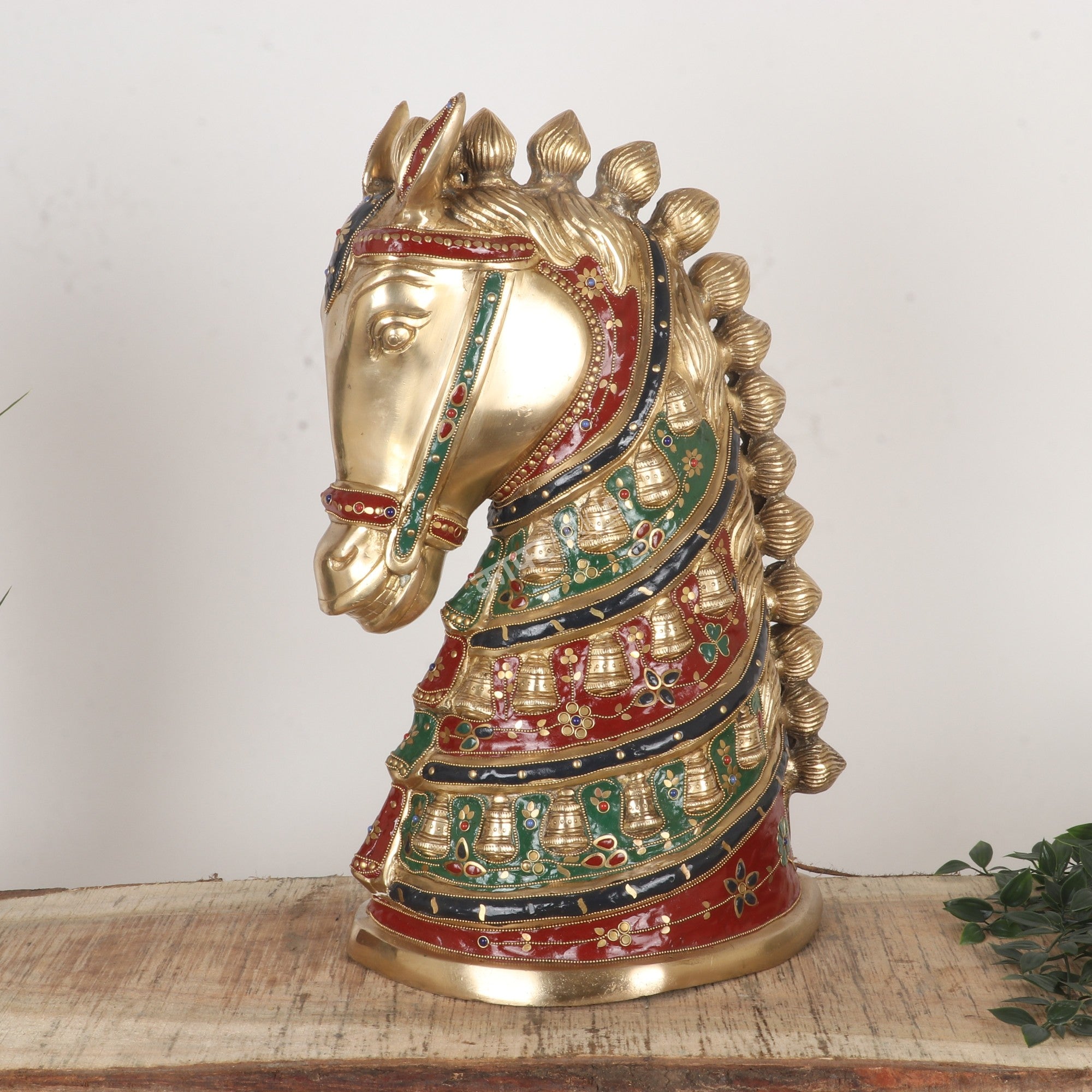Decorative Brass Royal Head Figurine