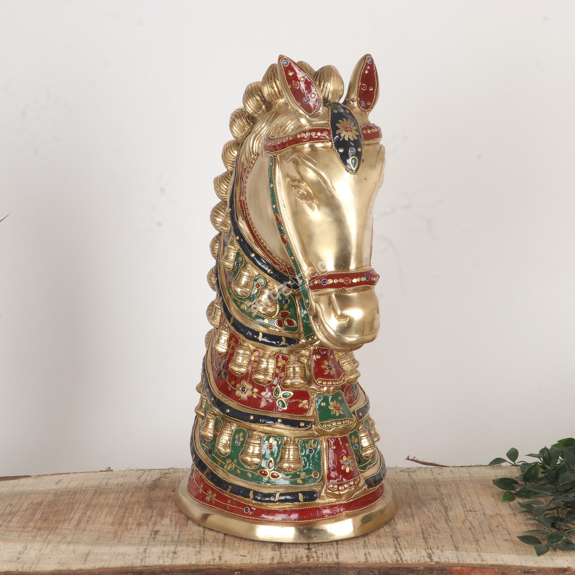 Decorative Brass Royal Head Figurine