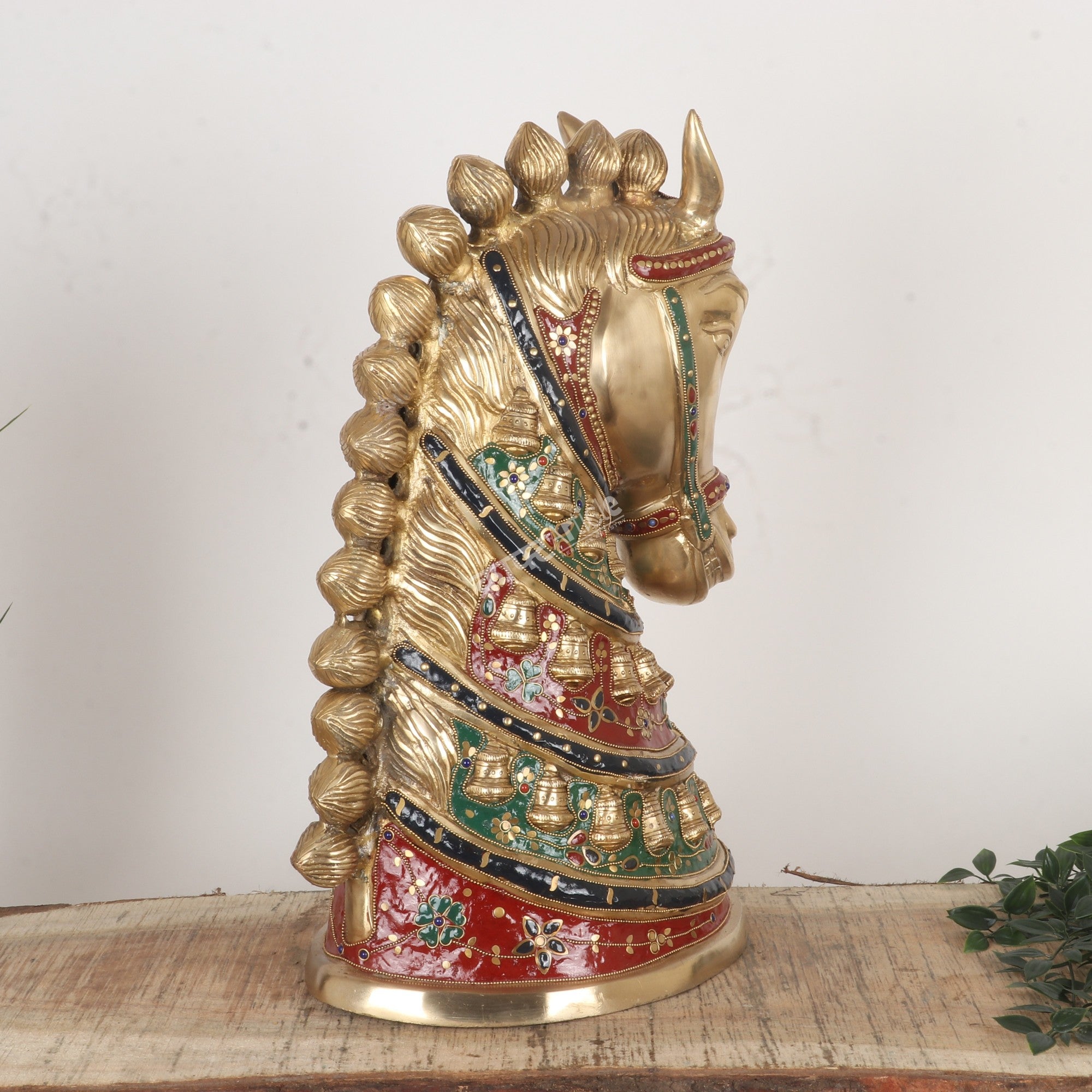Decorative Brass Royal Head Figurine