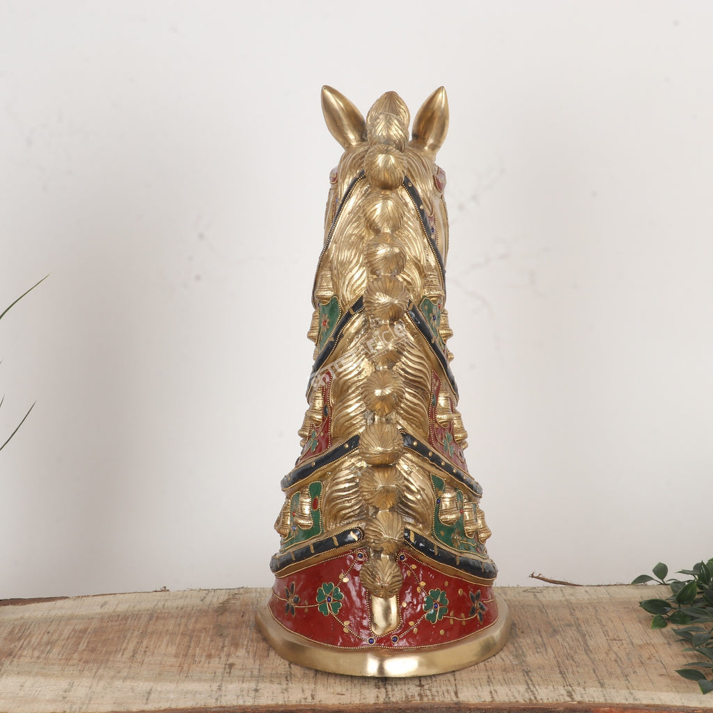 Decorative Brass Royal Head Figurine