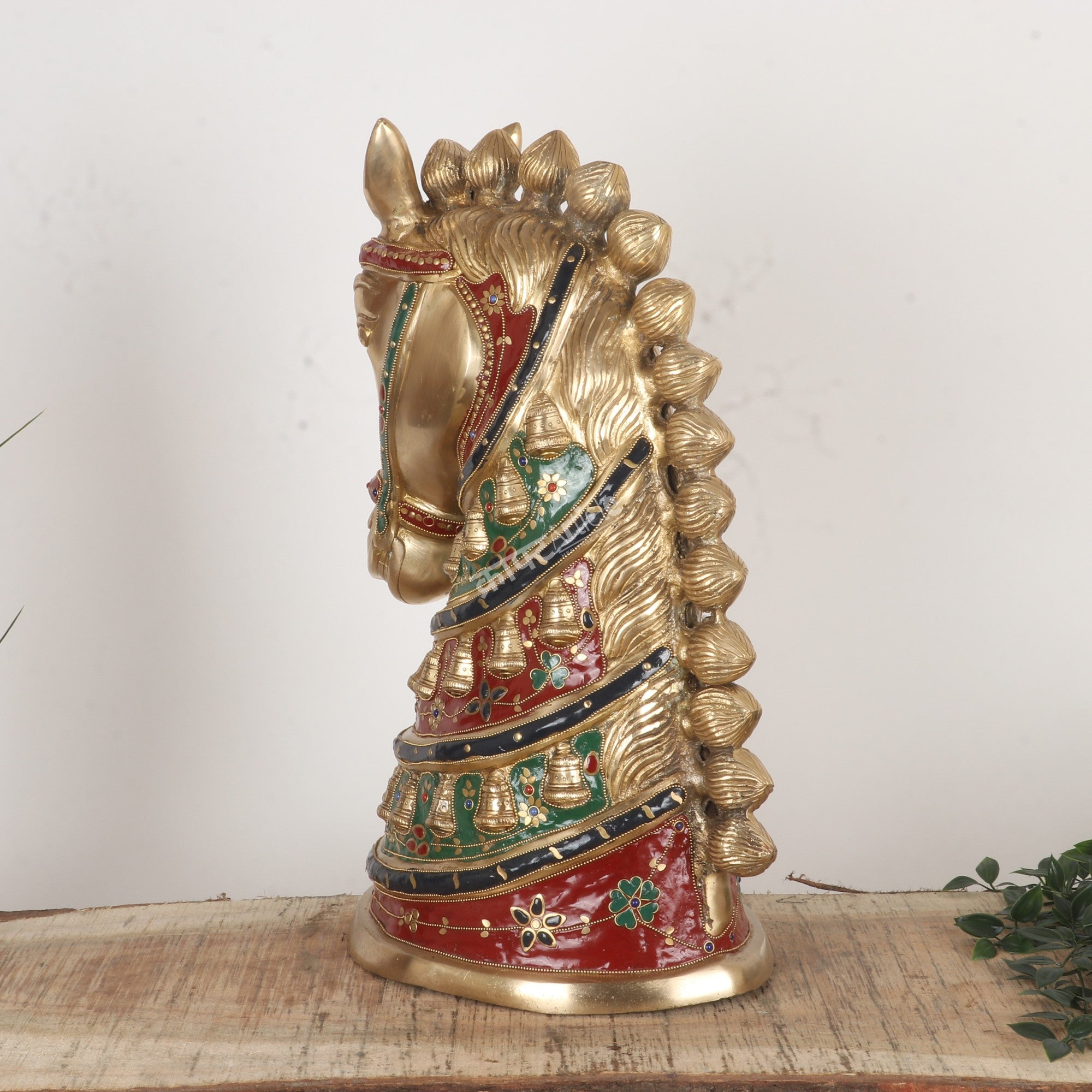 Decorative Brass Royal Head Figurine