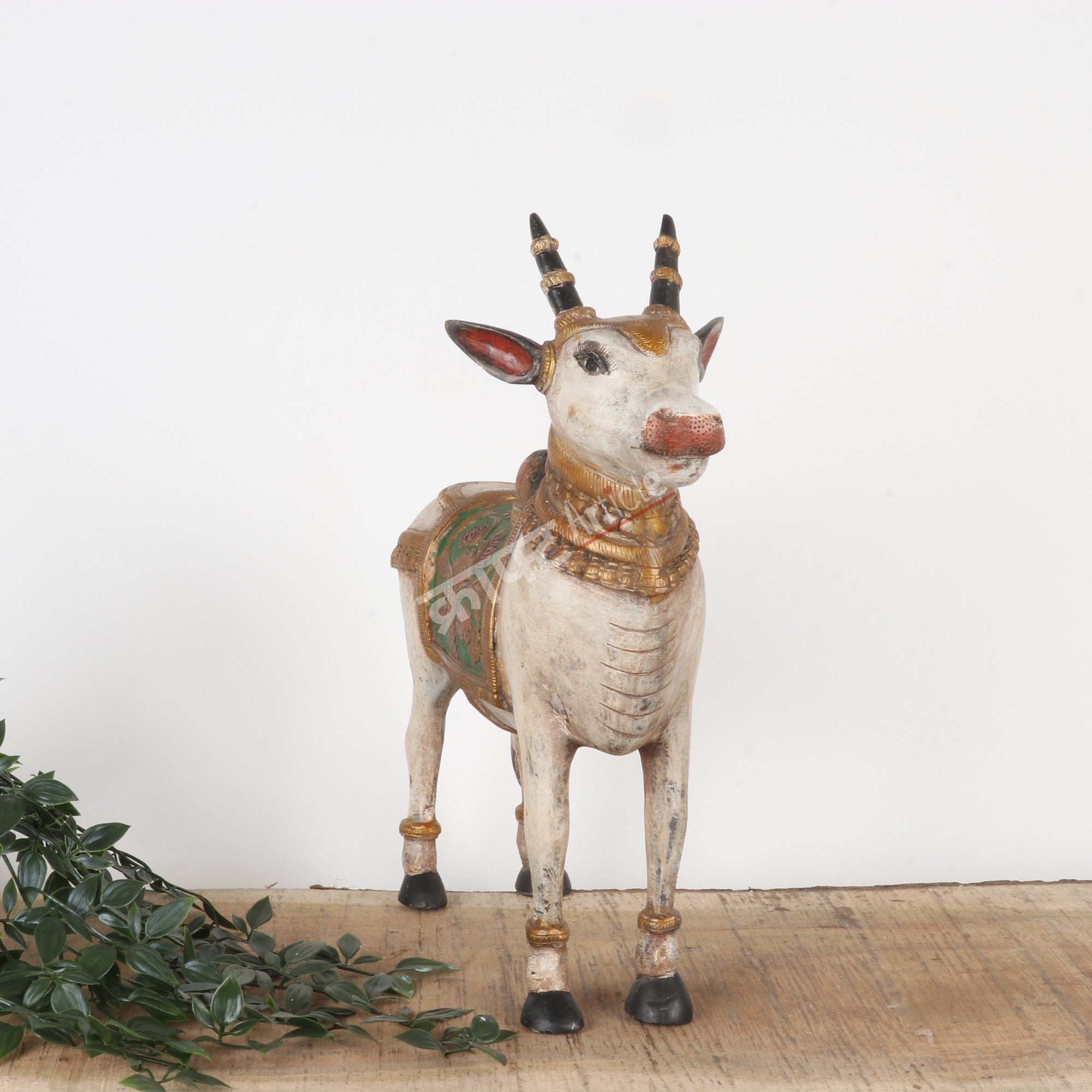 Brass Nandi Bull Sculpture – Sacred Symbol of Devotion & Strength