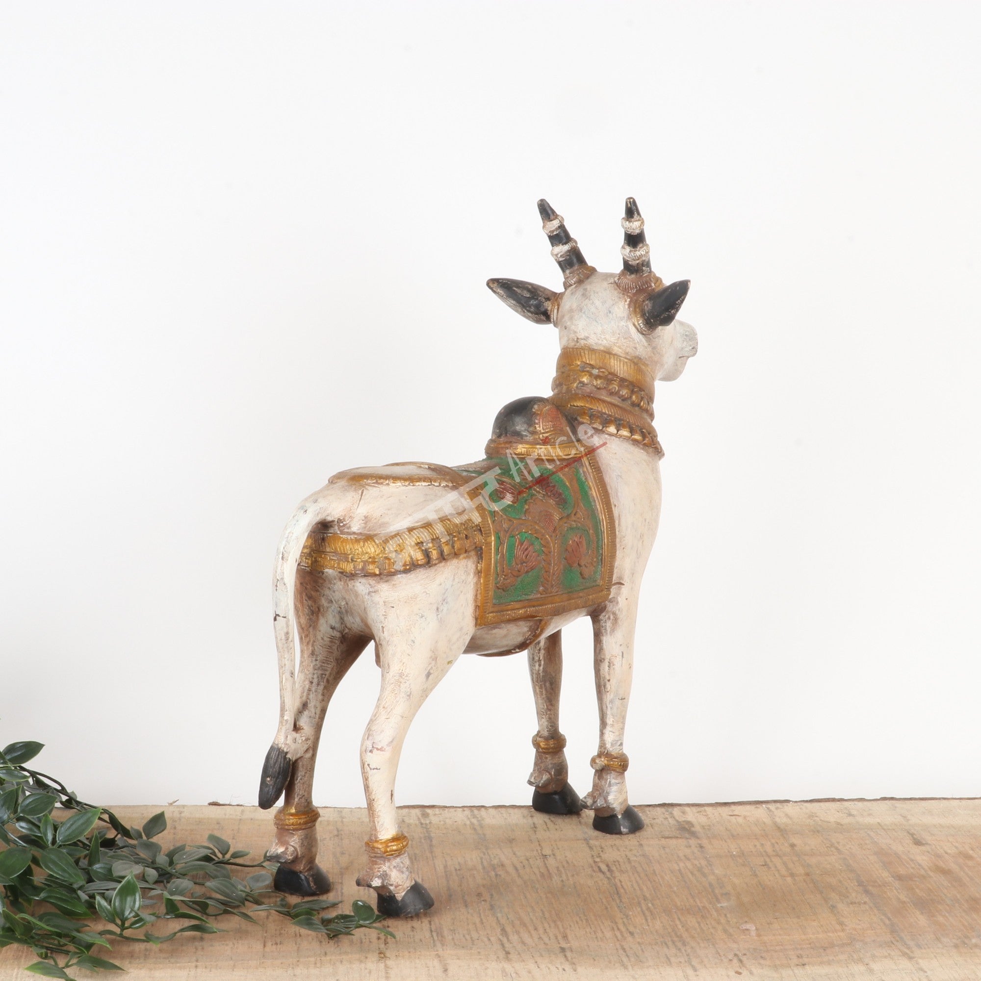 Brass Nandi Bull Sculpture – Sacred Symbol of Devotion & Strength