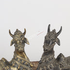 Handcrafted Dokra Tribal Art Nandi (Bull) Pair