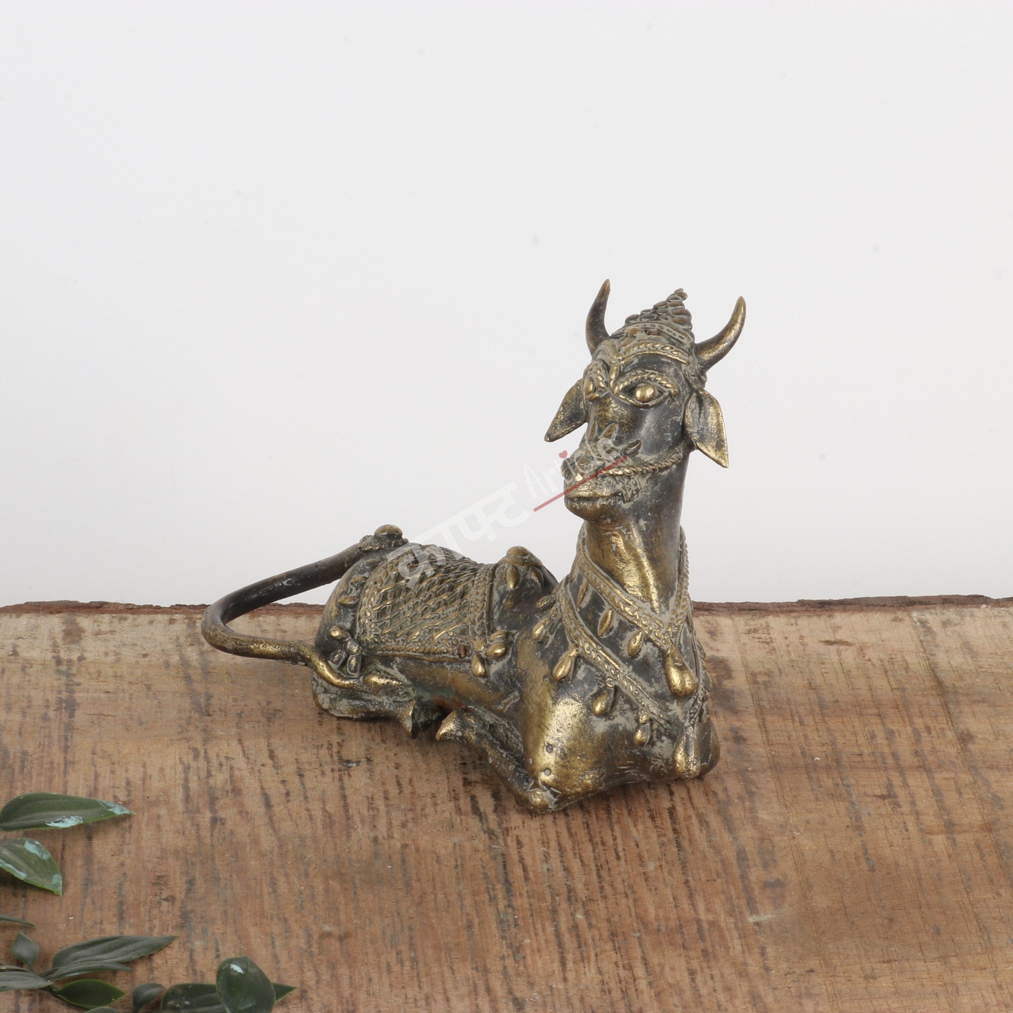 Handcrafted Dokra Tribal Art Nandi (Bull) Pair