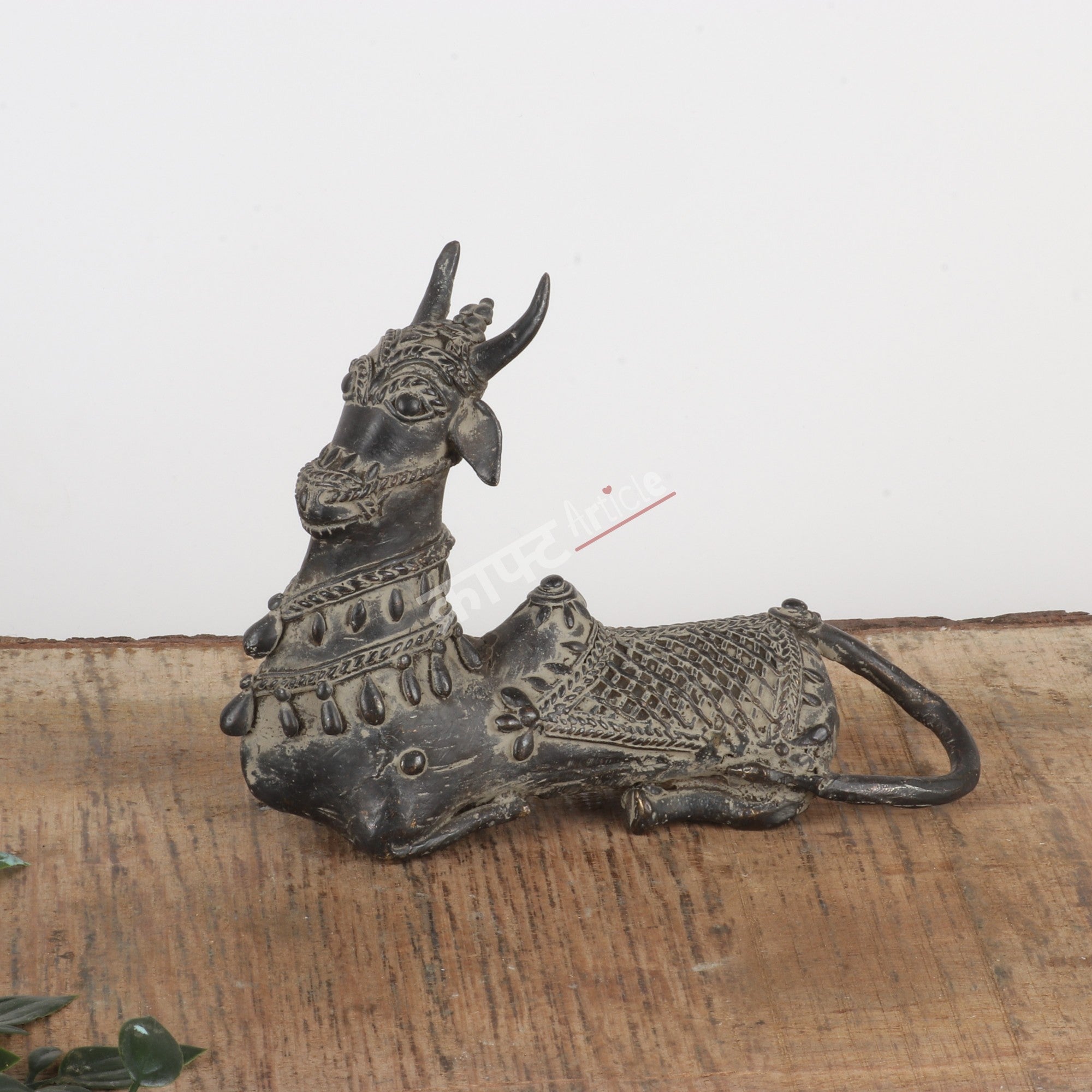 Handcrafted Dokra Tribal Art Nandi (Bull) Pair