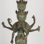 Brass Avalokiteshvara (Bodhisattva of Compassion) Sculpture