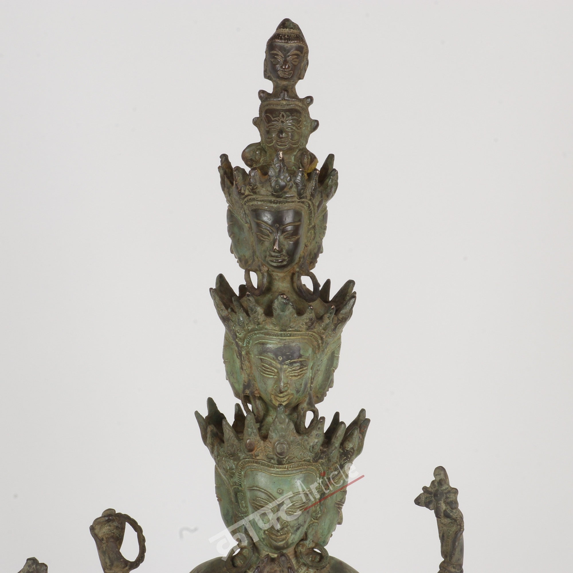 Brass Avalokiteshvara (Bodhisattva of Compassion) Sculpture