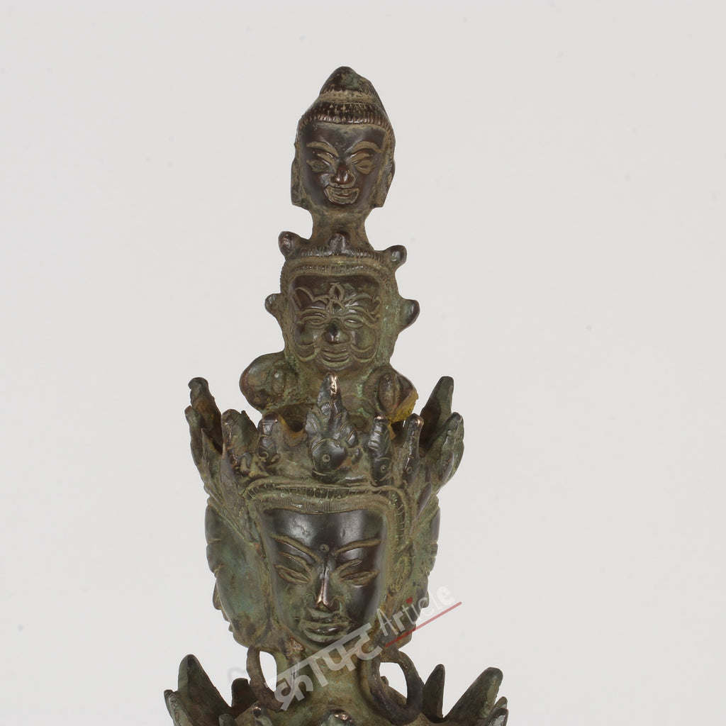 Brass Avalokiteshvara (Bodhisattva of Compassion) Sculpture