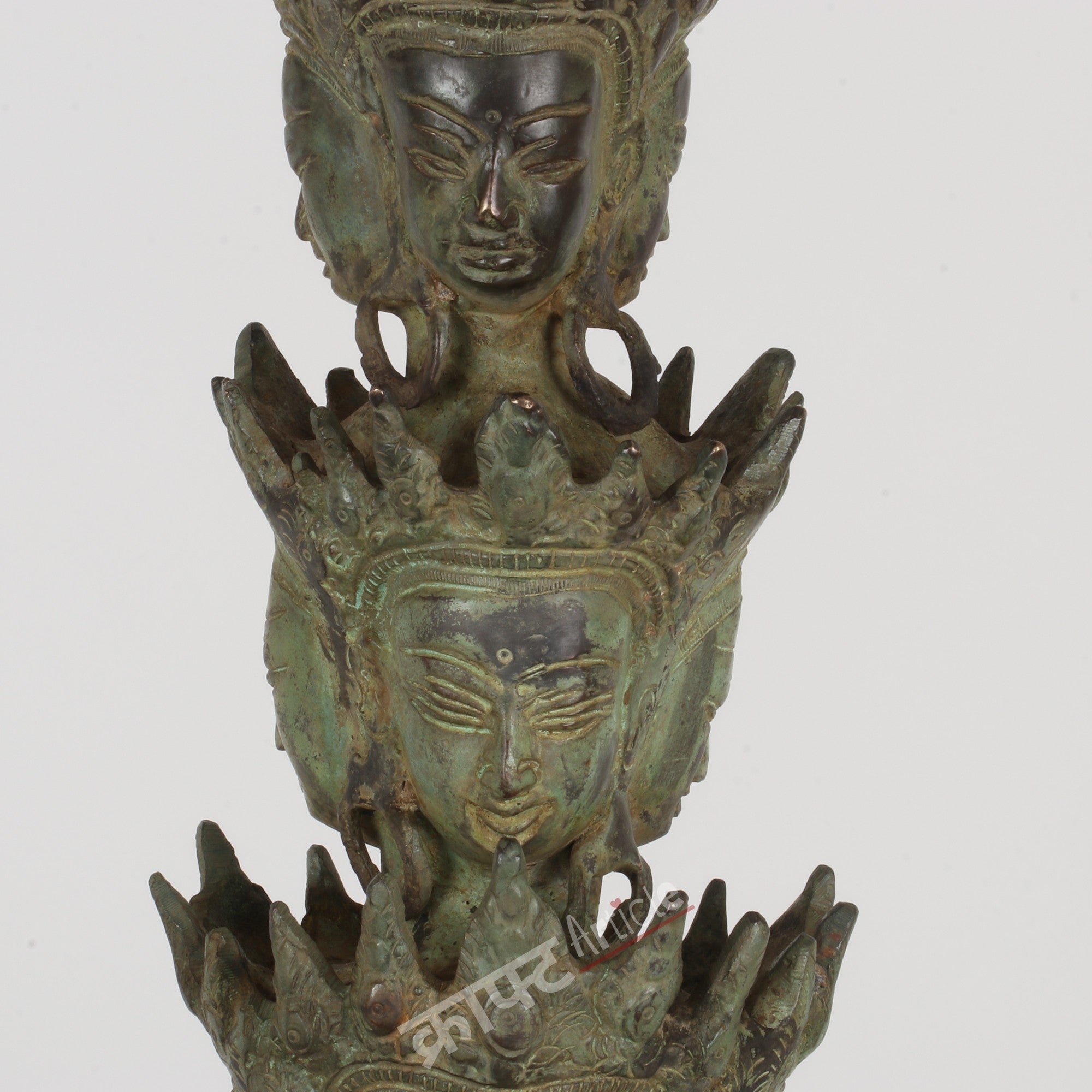Brass Avalokiteshvara (Bodhisattva of Compassion) Sculpture
