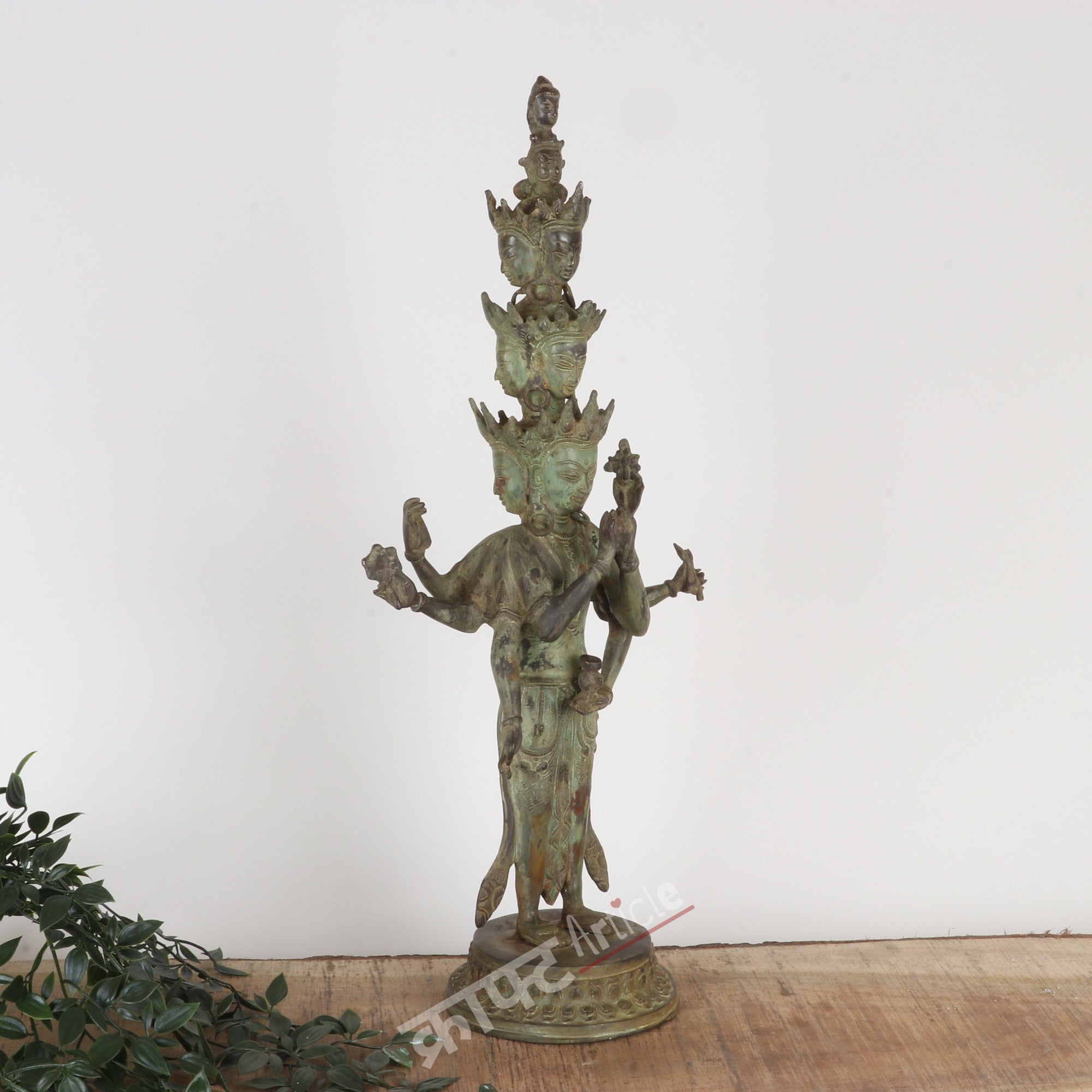 Brass Avalokiteshvara (Bodhisattva of Compassion) Sculpture