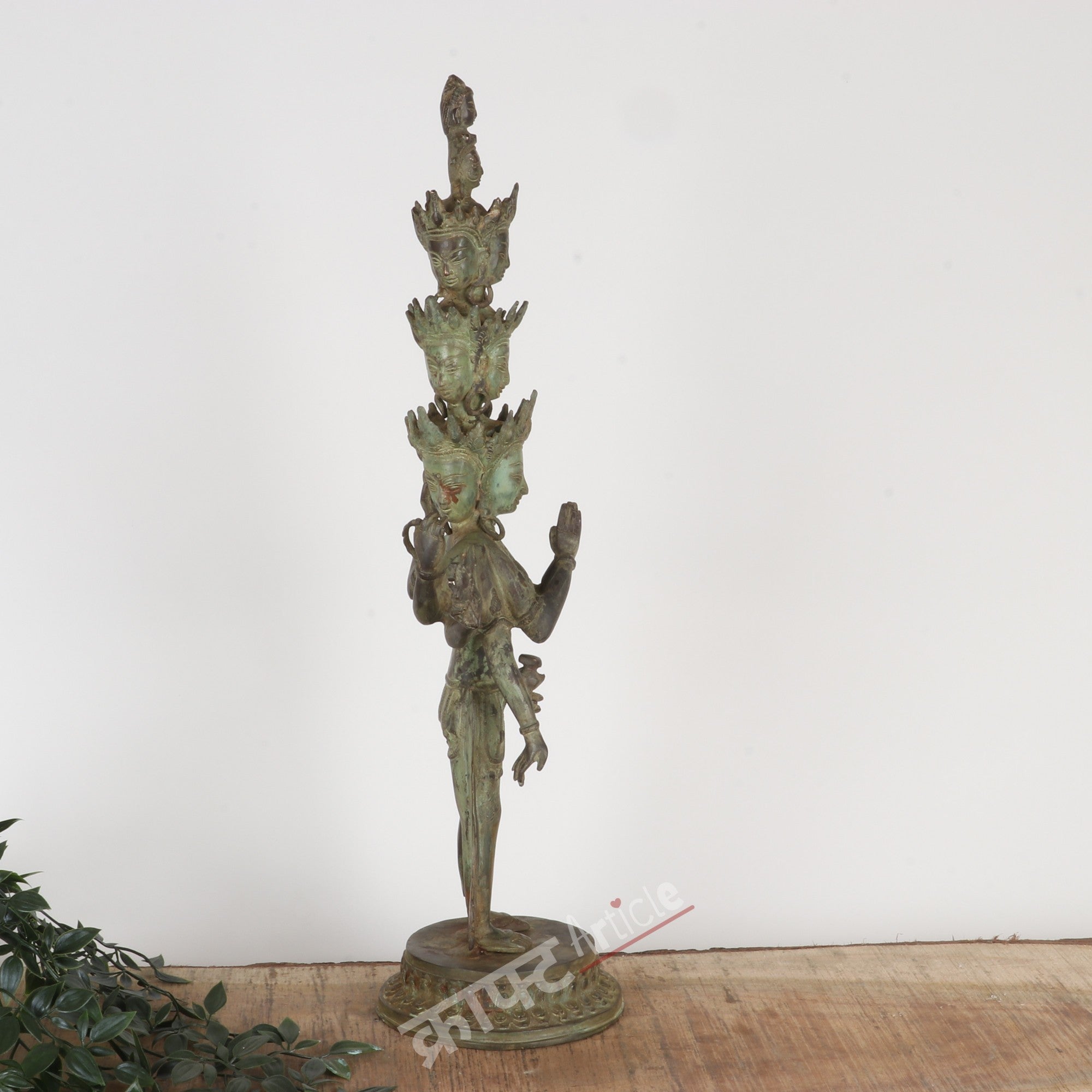 Brass Avalokiteshvara (Bodhisattva of Compassion) Sculpture