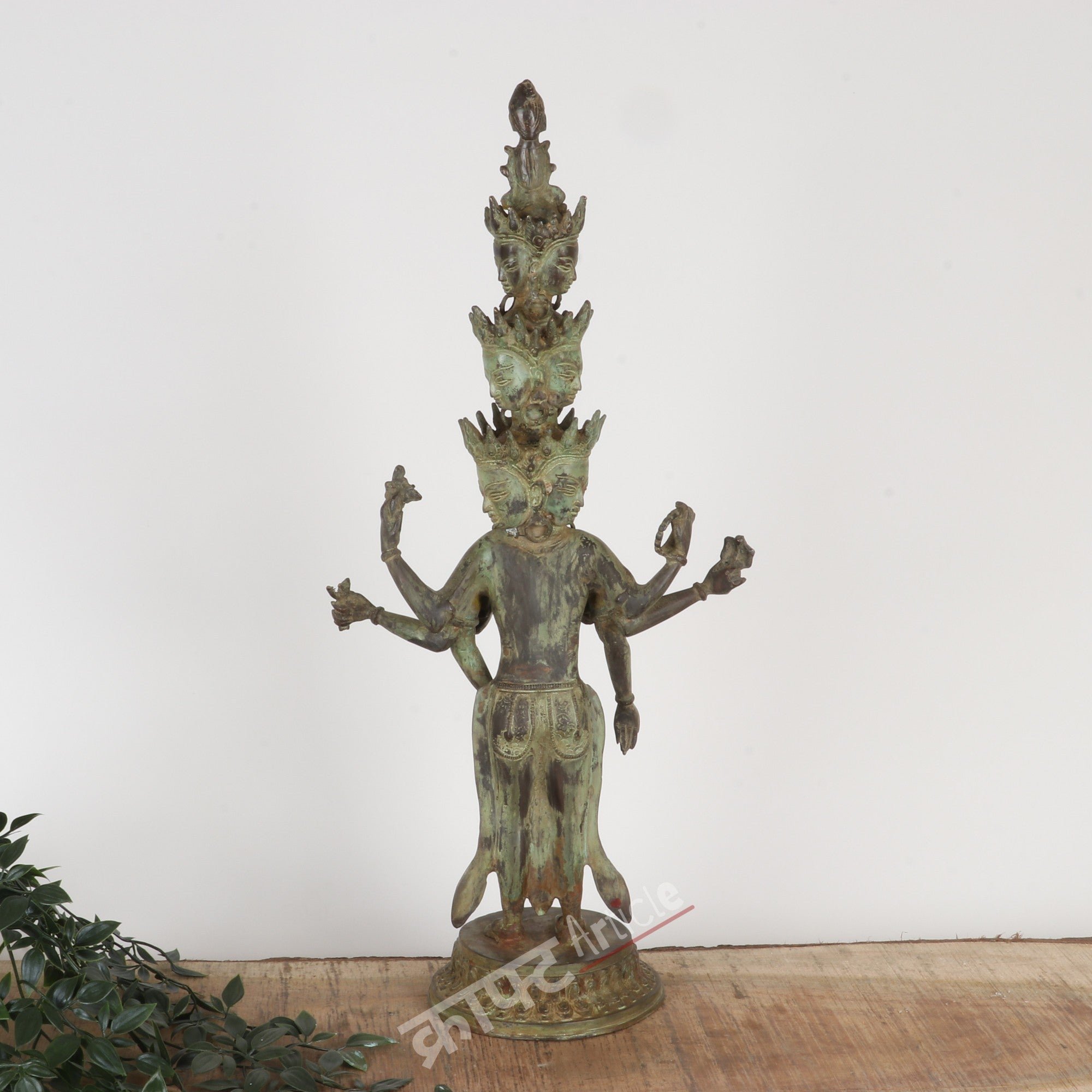 Brass Avalokiteshvara (Bodhisattva of Compassion) Sculpture