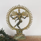 Brass Lord Shiva Natraj Idol – Cosmic Dance of Creation