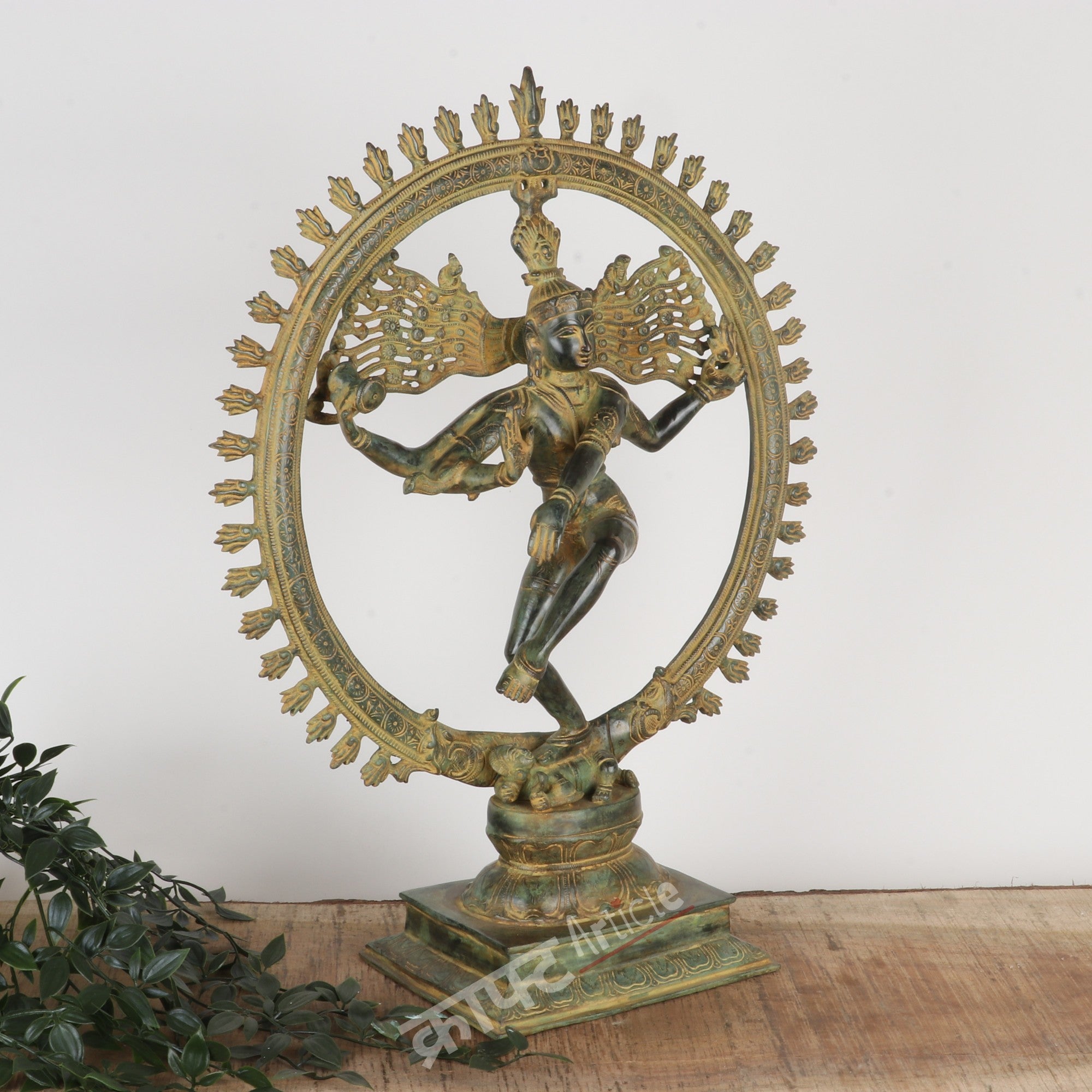 Brass Lord Shiva Natraj Idol – Cosmic Dance of Creation