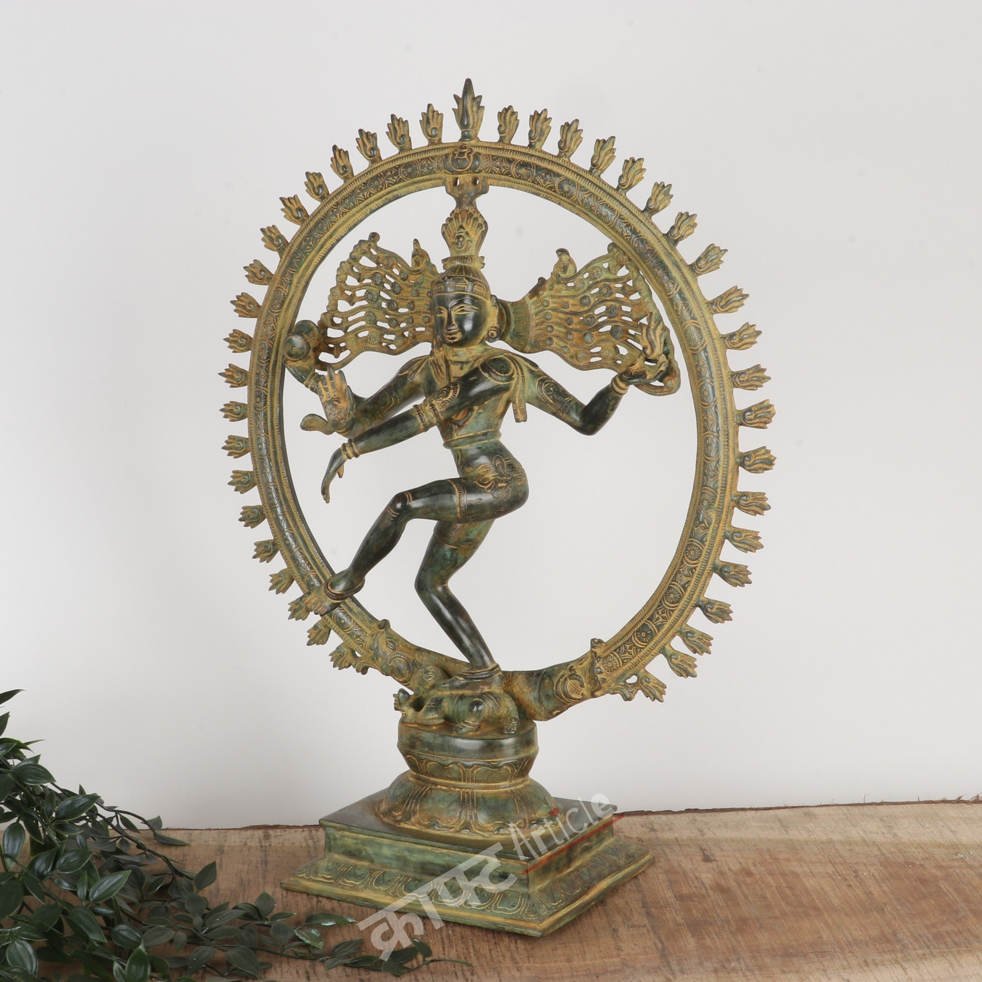Brass Lord Shiva Natraj Idol – Cosmic Dance of Creation